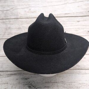 Ranger By Carlop Size 59 5X XXXXX Wool Black Cowboy Hat